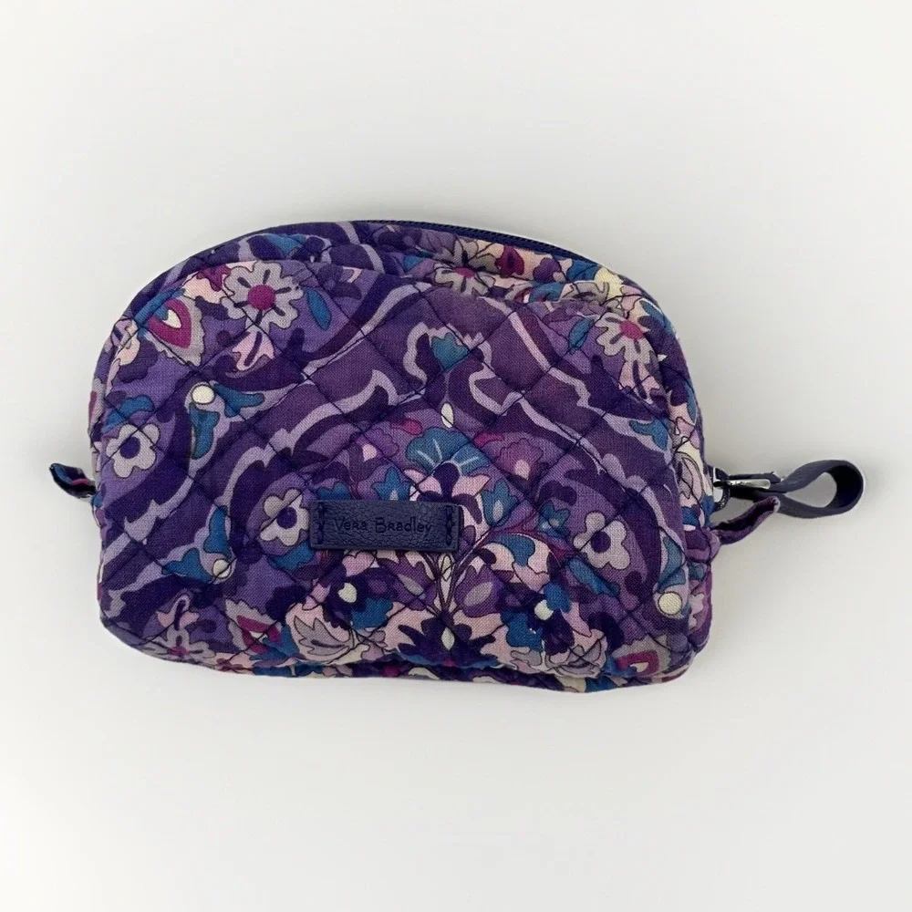Vera Bradley Medium Cosmetic Bag Regal Rosette Pattern